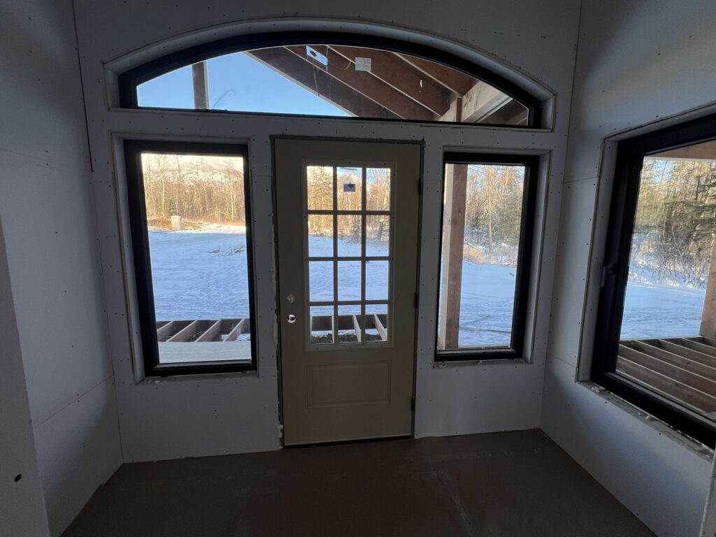 Energy Star windows installed at front entrance of home